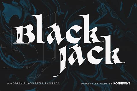 black jack font free/